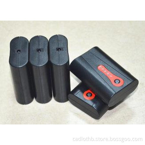 Black Heated Clothing Battery For Men Base Layers 7.4v 2200